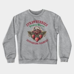 Strawberry Picking Crewneck Sweatshirt